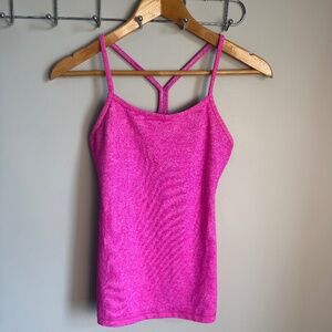 Lululemon Women's Athletic Racerback Tank Top Fuchsia Pink Size 4 Gym Fitness